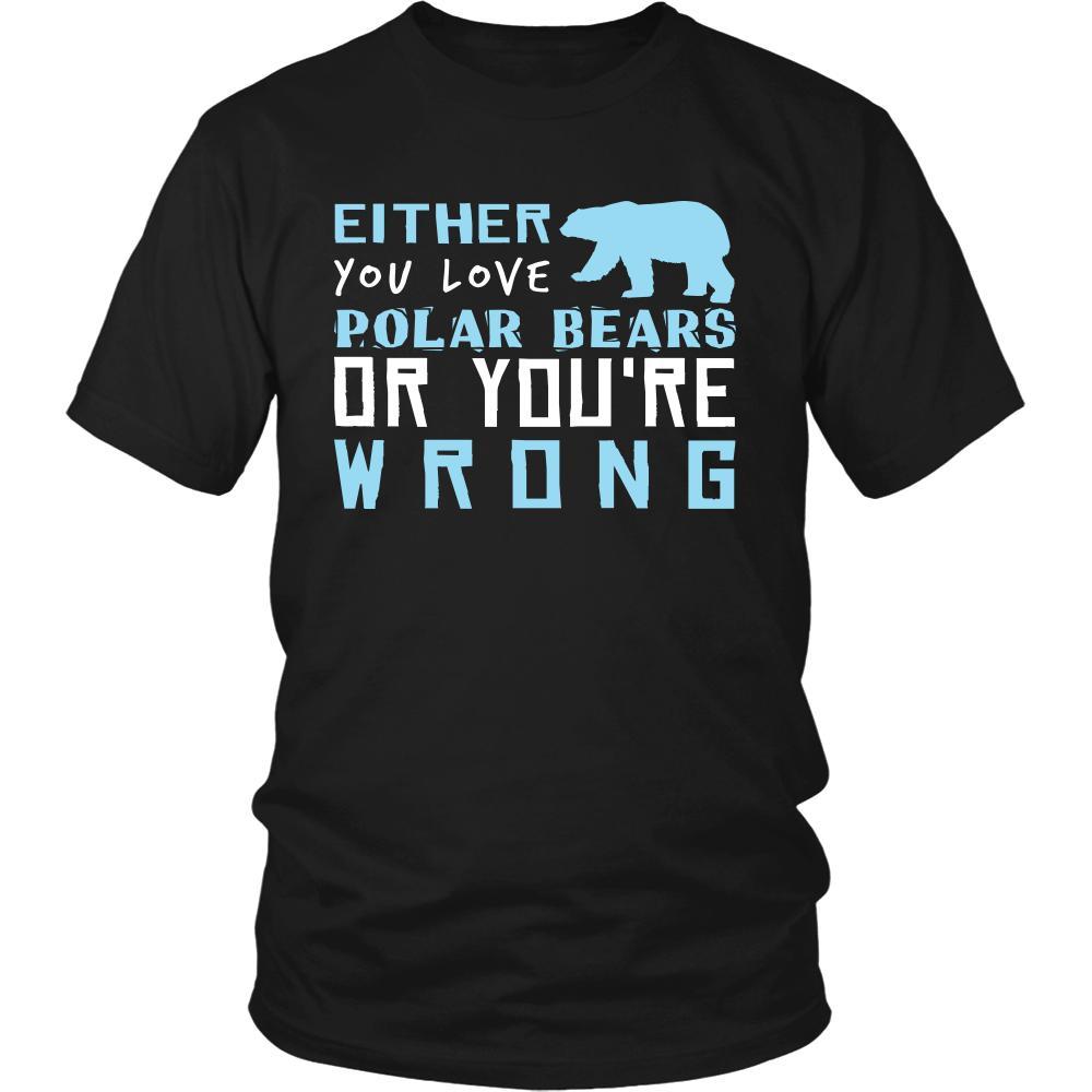 Bear Shirt - Love or Wrong - Animal Lover Gift-T-shirt-Teelime | shirts-hoodies-mugs
