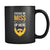 Beard mug / coffee cup - Excuse me miss my eyes are up here - funny gift mugs (11oz) Black