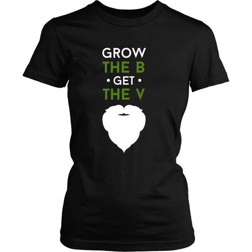 Beard T Shirt - Grow The B Get The V-T-shirt-Teelime | shirts-hoodies-mugs