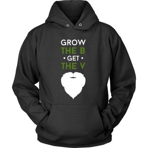 Beard T Shirt - Grow The B Get The V-T-shirt-Teelime | shirts-hoodies-mugs