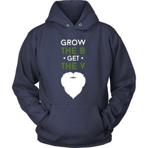 Beard T Shirt - Grow The B Get The V-T-shirt-Teelime | shirts-hoodies-mugs