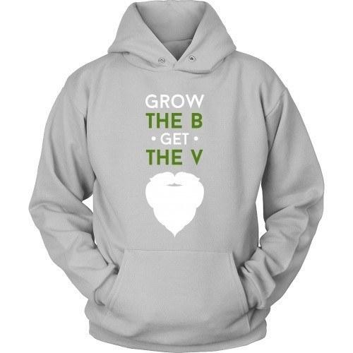 Beard T Shirt - Grow The B Get The V-T-shirt-Teelime | shirts-hoodies-mugs