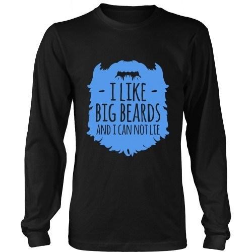 Beard T Shirt - I like Big Beards and I Cannot Lie-T-shirt-Teelime | shirts-hoodies-mugs