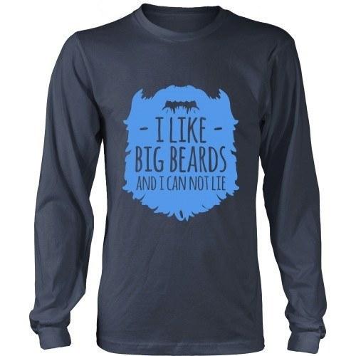 Beard T Shirt - I like Big Beards and I Cannot Lie-T-shirt-Teelime | shirts-hoodies-mugs