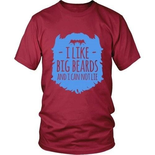 Beard T Shirt - I like Big Beards and I Cannot Lie-T-shirt-Teelime | shirts-hoodies-mugs