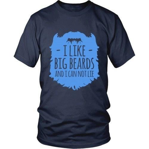 Beard T Shirt - I like Big Beards and I Cannot Lie-T-shirt-Teelime | shirts-hoodies-mugs