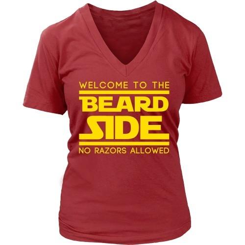 Beard T Shirt - Welcome to the Beard Side No Razors Allowed-T-shirt-Teelime | shirts-hoodies-mugs