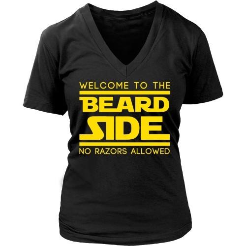 Beard T Shirt - Welcome to the Beard Side No Razors Allowed-T-shirt-Teelime | shirts-hoodies-mugs