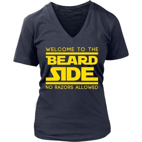 Beard T Shirt - Welcome to the Beard Side No Razors Allowed-T-shirt-Teelime | shirts-hoodies-mugs