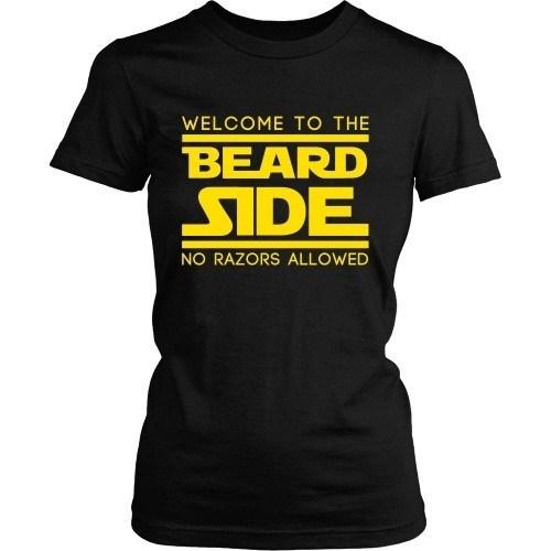 Beard T Shirt - Welcome to the Beard Side No Razors Allowed-T-shirt-Teelime | shirts-hoodies-mugs
