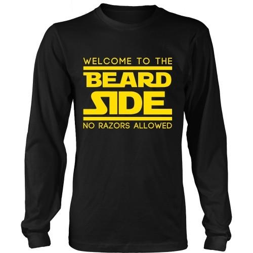 Beard T Shirt - Welcome to the Beard Side No Razors Allowed-T-shirt-Teelime | shirts-hoodies-mugs