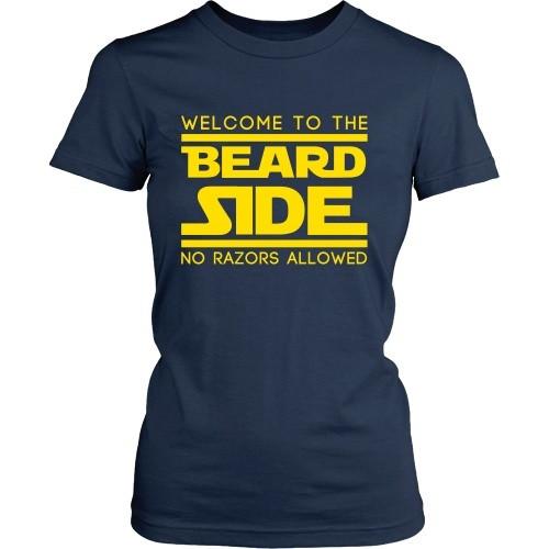 Beard T Shirt - Welcome to the Beard Side No Razors Allowed-T-shirt-Teelime | shirts-hoodies-mugs