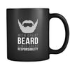 Beard With great beard comes great responsibility 11oz Black Mug-Drinkware-Teelime | shirts-hoodies-mugs