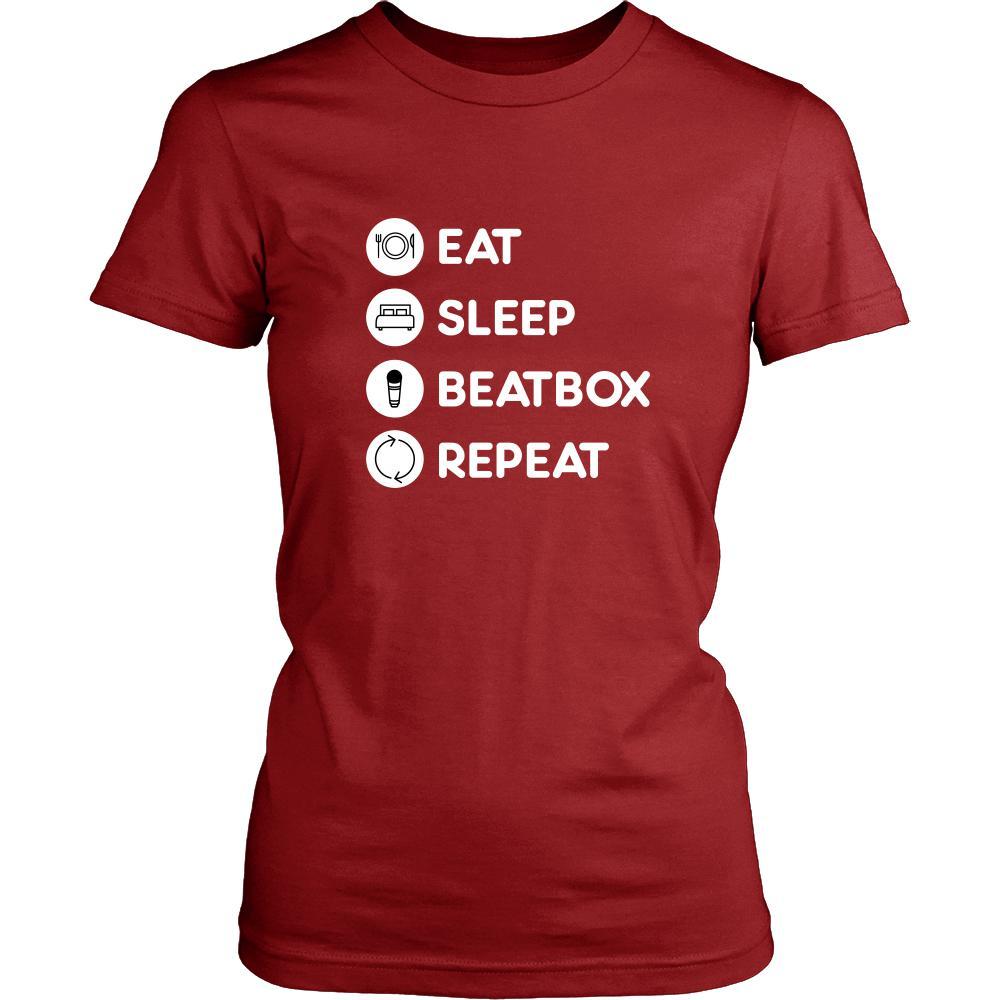Beatboxing - Eat Sleep Beatbox Repeat - Beatboxing Hobby Shirt-T-shirt-Teelime | shirts-hoodies-mugs