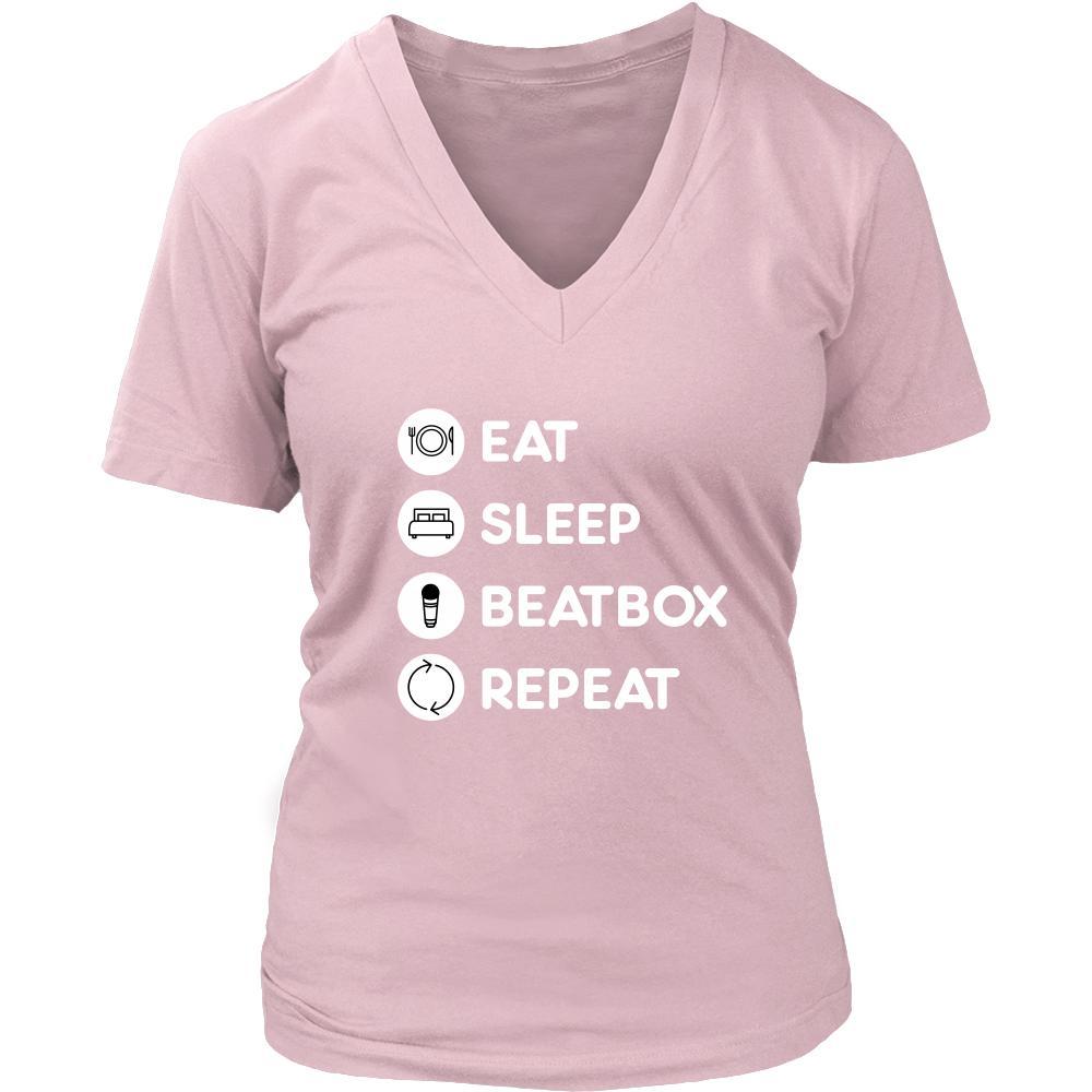 Beatboxing - Eat Sleep Beatbox Repeat - Beatboxing Hobby Shirt-T-shirt-Teelime | shirts-hoodies-mugs