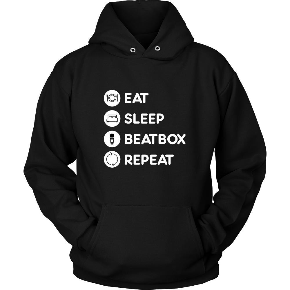 Beatboxing - Eat Sleep Beatbox Repeat - Beatboxing Hobby Shirt-T-shirt-Teelime | shirts-hoodies-mugs