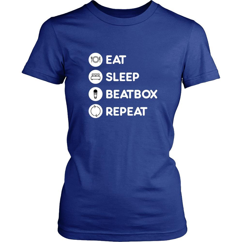 Beatboxing - Eat Sleep Beatbox Repeat - Beatboxing Hobby Shirt-T-shirt-Teelime | shirts-hoodies-mugs