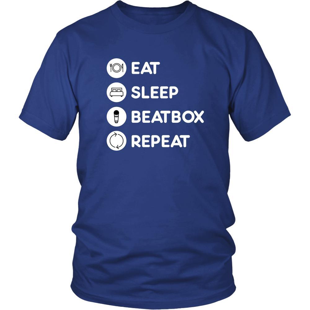 Beatboxing - Eat Sleep Beatbox Repeat - Beatboxing Hobby Shirt-T-shirt-Teelime | shirts-hoodies-mugs