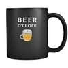 Beer - Beer O'clock - 11oz Black Mug-Drinkware-Teelime | shirts-hoodies-mugs