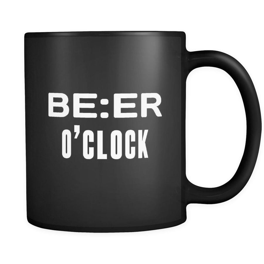 Beer Beer O'clock 11oz Black Mug