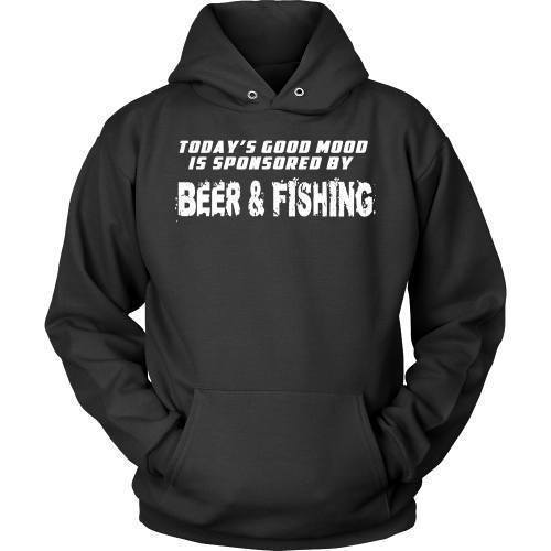 Beer & Fishing T Shirt - Good mood is sponsored by Beer & Fishing-T-shirt-Teelime | shirts-hoodies-mugs