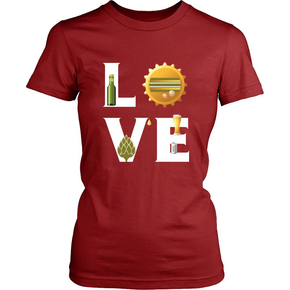 Beer - LOVE Beer - Drinks Shirt-T-shirt-Teelime | shirts-hoodies-mugs