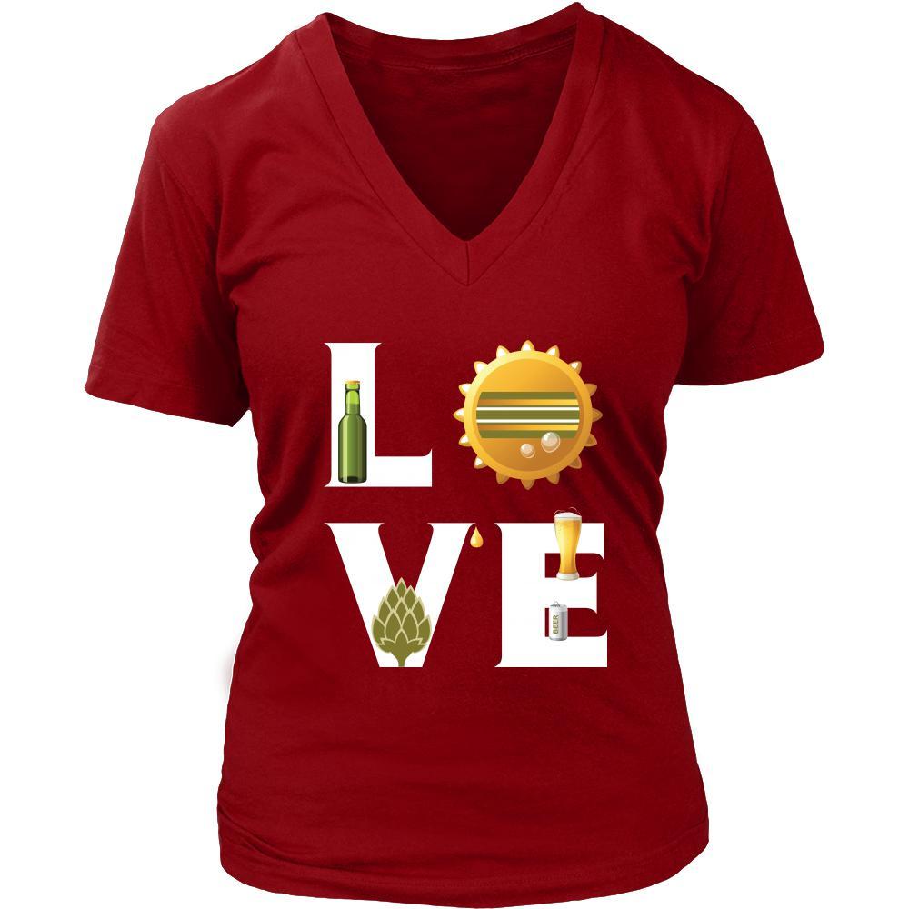 Beer - LOVE Beer - Drinks Shirt-T-shirt-Teelime | shirts-hoodies-mugs