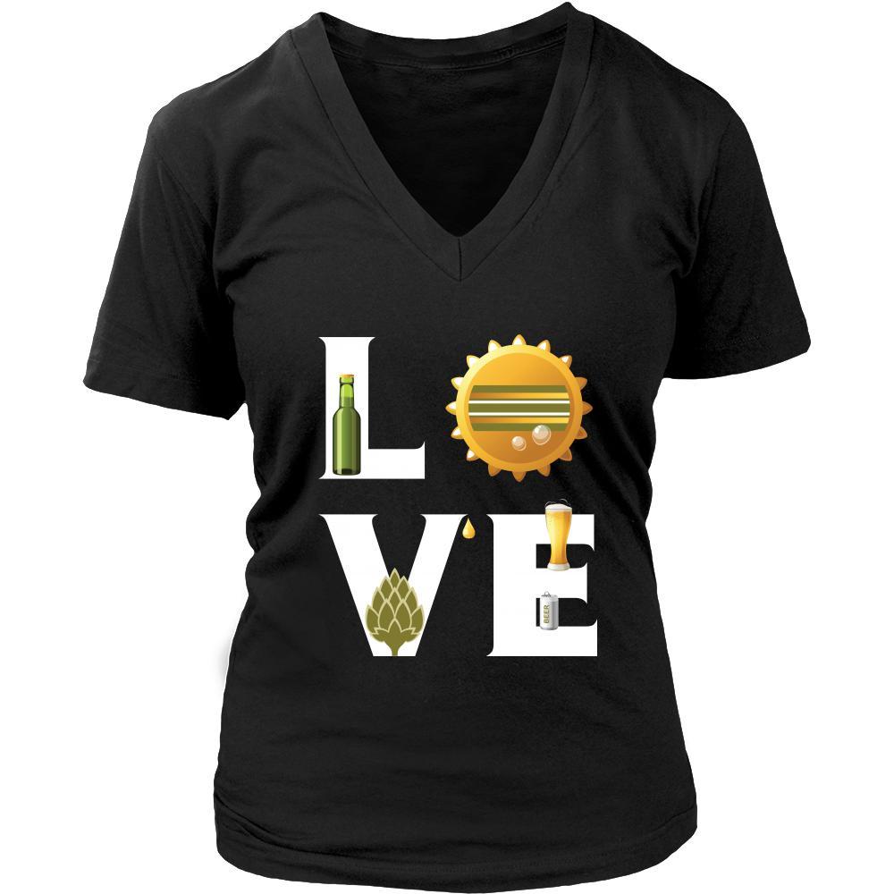 Beer - LOVE Beer - Drinks Shirt-T-shirt-Teelime | shirts-hoodies-mugs