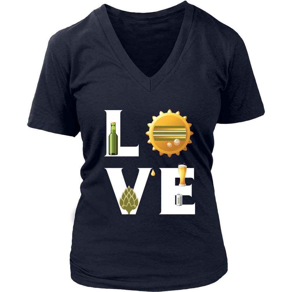 Beer - LOVE Beer - Drinks Shirt-T-shirt-Teelime | shirts-hoodies-mugs