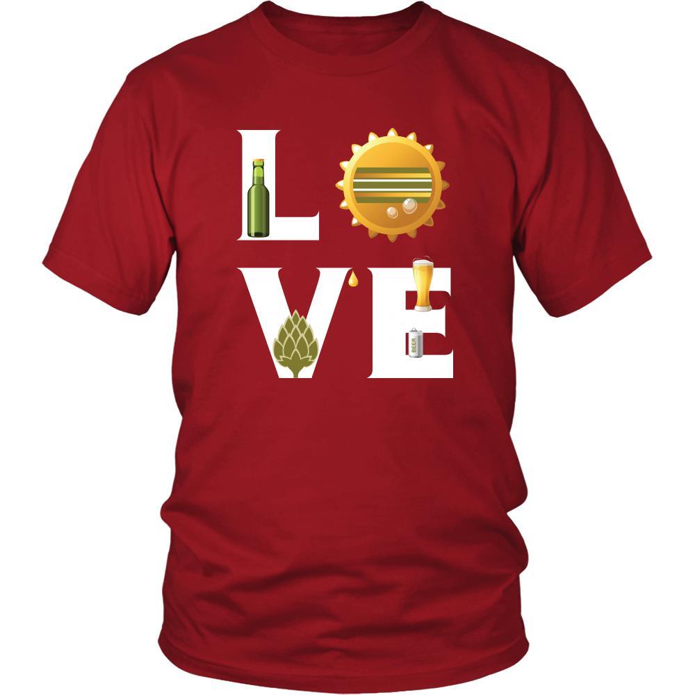 Beer - LOVE Beer - Drinks Shirt-T-shirt-Teelime | shirts-hoodies-mugs