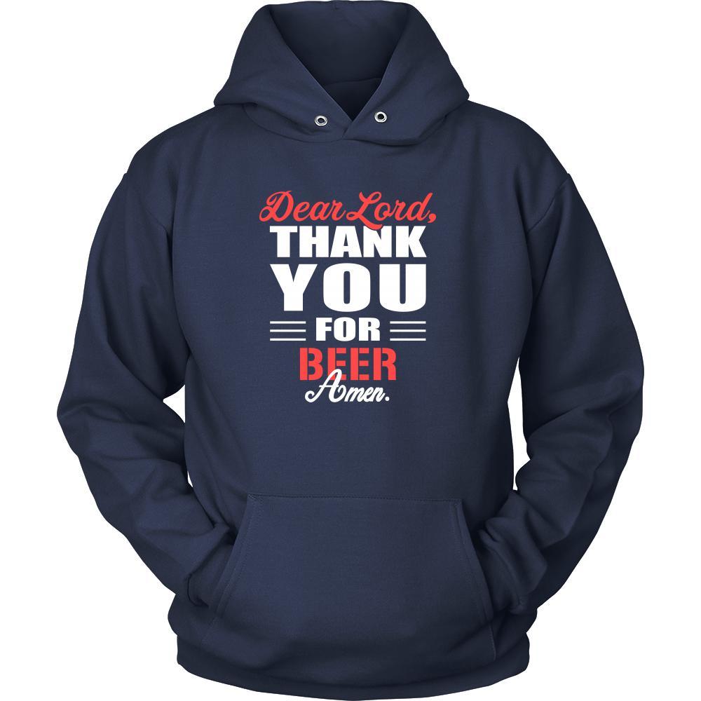 Beer Shirt - Dear Lord, thank you for Beer Amen- Drink Lover-T-shirt-Teelime | shirts-hoodies-mugs