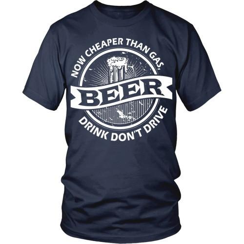Beer T Shirt - Beer cheaper than Gas-T-shirt-Teelime | shirts-hoodies-mugs