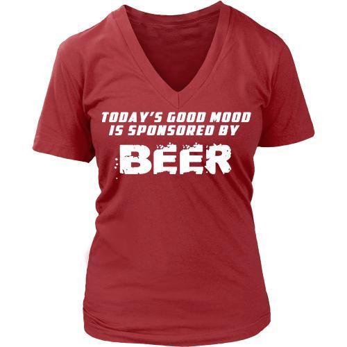 Beer T Shirt - Good mood is sponsored by Beer-T-shirt-Teelime | shirts-hoodies-mugs