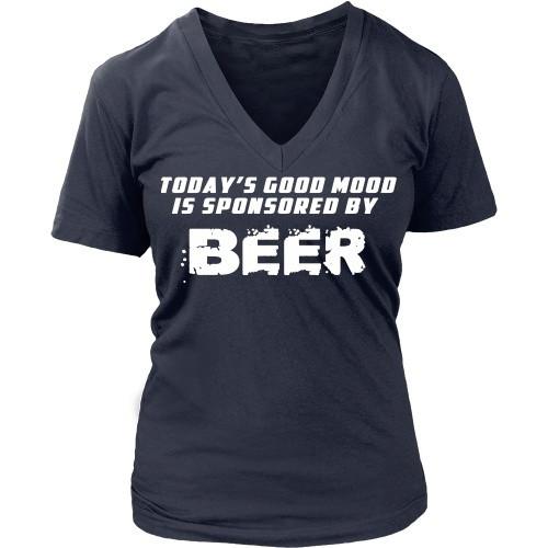 Beer T Shirt - Good mood is sponsored by Beer-T-shirt-Teelime | shirts-hoodies-mugs