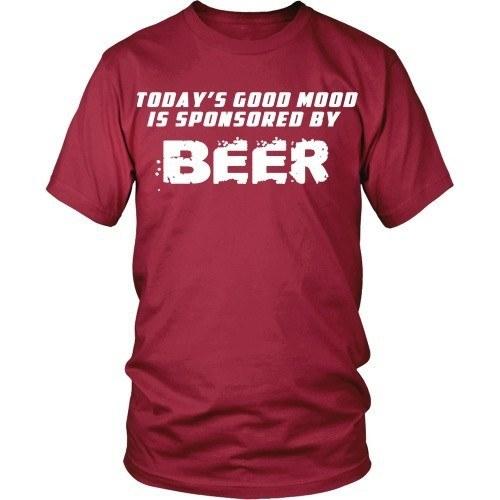 Beer T Shirt - Good mood is sponsored by Beer-T-shirt-Teelime | shirts-hoodies-mugs