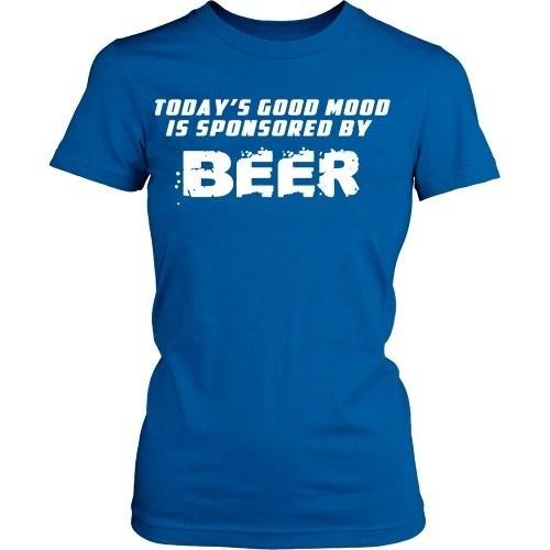 Beer T Shirt - Good mood is sponsored by Beer-T-shirt-Teelime | shirts-hoodies-mugs