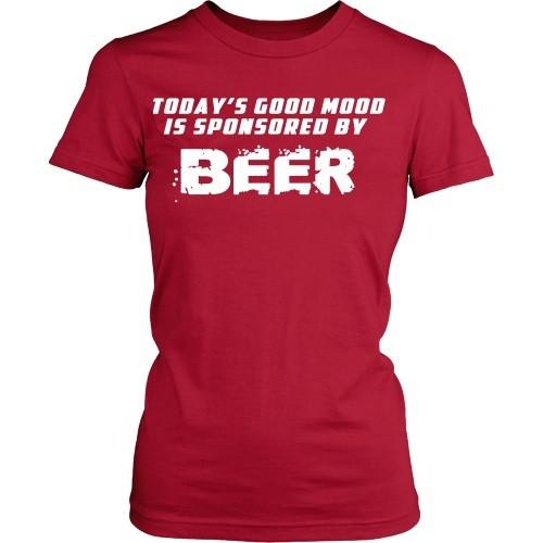 Beer T Shirt - Good mood is sponsored by Beer-T-shirt-Teelime | shirts-hoodies-mugs