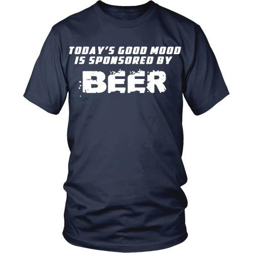Beer T Shirt - Good mood is sponsored by Beer-T-shirt-Teelime | shirts-hoodies-mugs