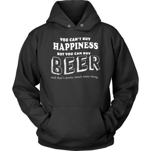 Beer T Shirt - Money can't buy happiness but can buy you a beer-T-shirt-Teelime | shirts-hoodies-mugs
