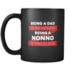 Being a dad is an honor being a nonno is priceless Gift Ideas for Grandpa Birthday Gift Coffee Mug Tea Cup 11oz Black-Drinkware-Teelime | shirts-hoodies-mugs