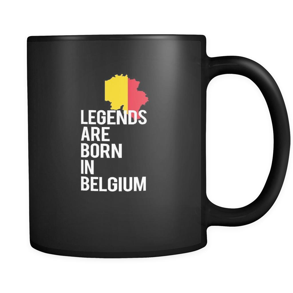 Belgium Legends are born in Belgium 11oz Black Mug-Drinkware-Teelime | shirts-hoodies-mugs