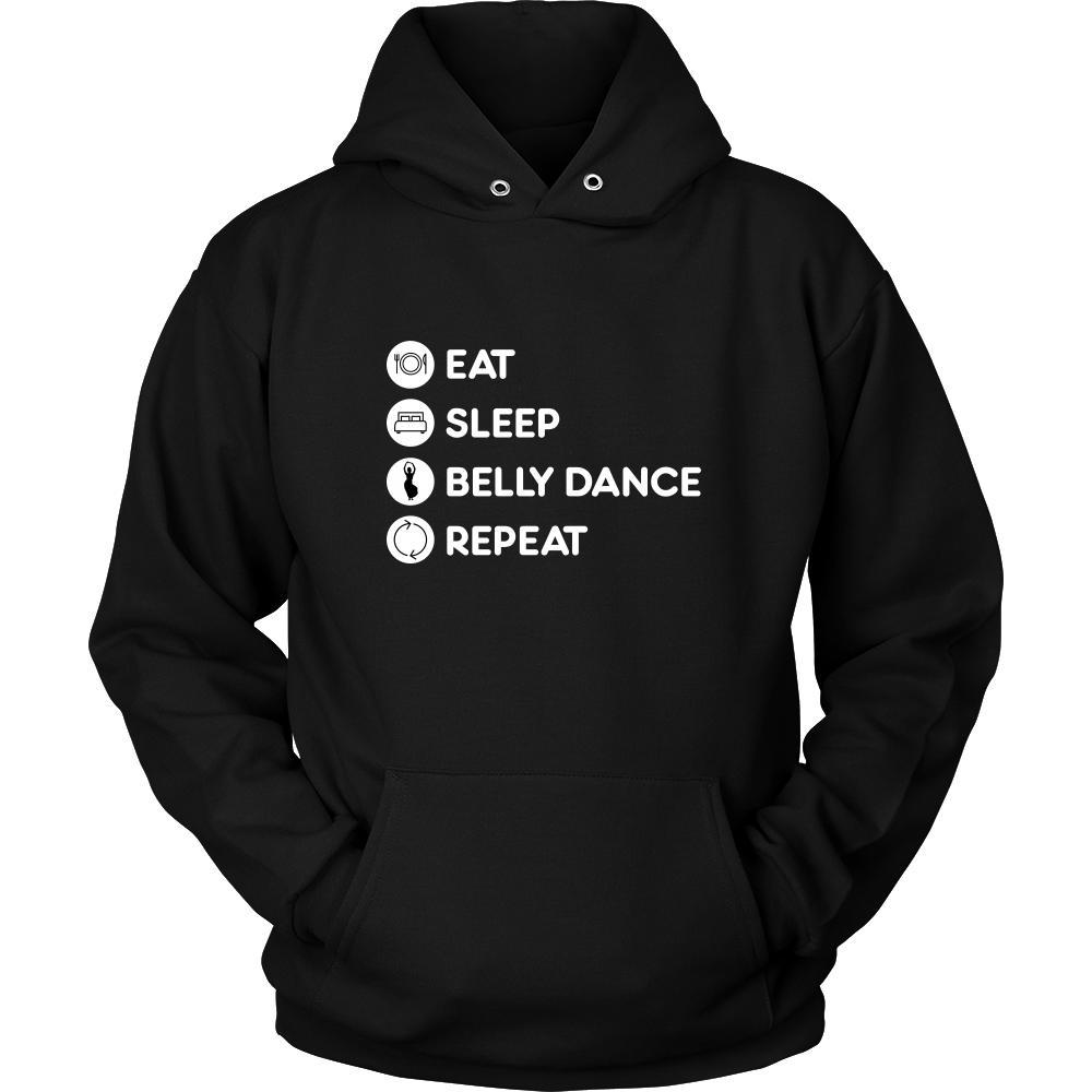 Belly Dancing - Eat Sleep Belly Dance Repeat - Belly Dancing Hobby Shirt-T-shirt-Teelime | shirts-hoodies-mugs