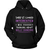 Belly Dancing Shirt - Sorry If I Looked Interested, I think about Belly Dancing - Hobby Gift-T-shirt-Teelime | shirts-hoodies-mugs