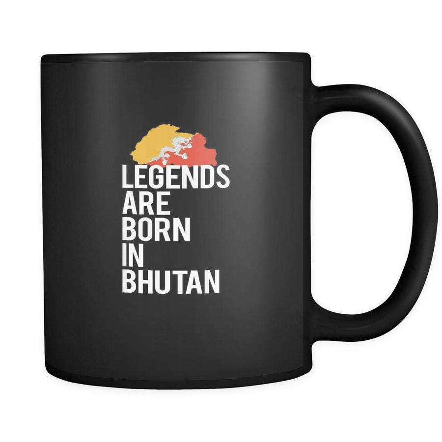 Bhutan Legends are born in Bhutan 11oz Black Mug-Drinkware-Teelime | shirts-hoodies-mugs