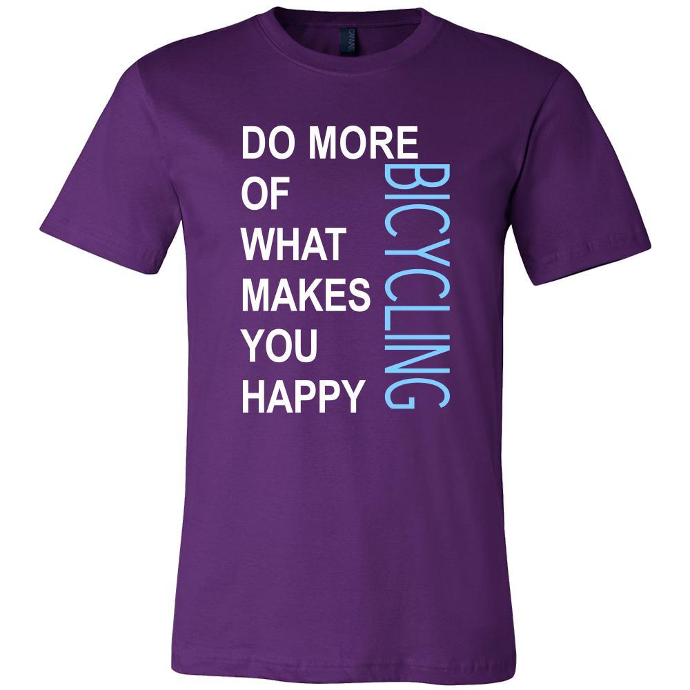Bicycling Shirt - Do more of what makes you happy Bicycling- Hobby Gift-T-shirt-Teelime | shirts-hoodies-mugs