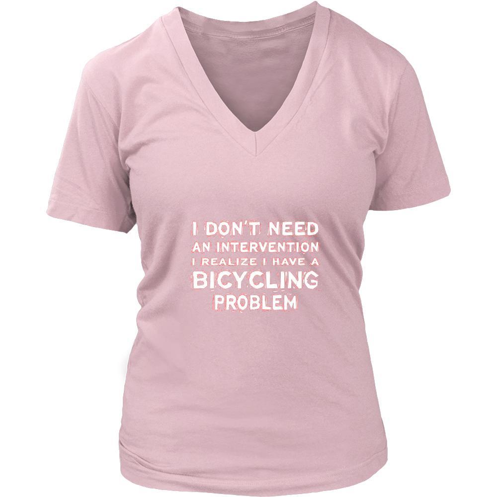 Bicycling Shirt - I don't need an intervention I realize I have a Bicycling problem- Hobby Gift-T-shirt-Teelime | shirts-hoodies-mugs