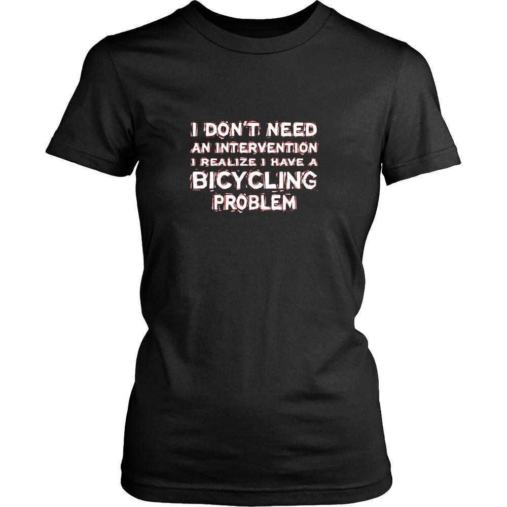 Bicycling Shirt - I don't need an intervention I realize I have a Bicycling problem- Hobby Gift-T-shirt-Teelime | shirts-hoodies-mugs