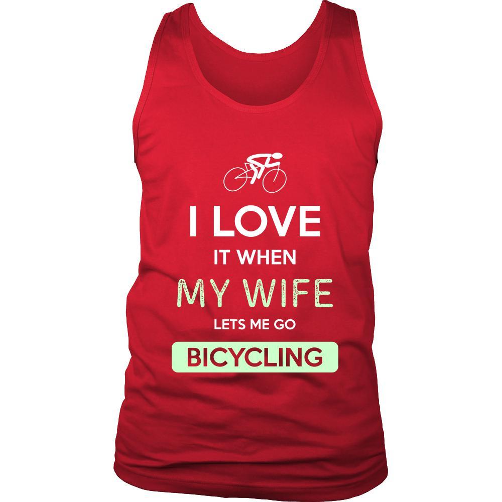 Bicycling Shirt - I love it when my wife lets me go Bicycling - Hobby Gift-T-shirt-Teelime | shirts-hoodies-mugs