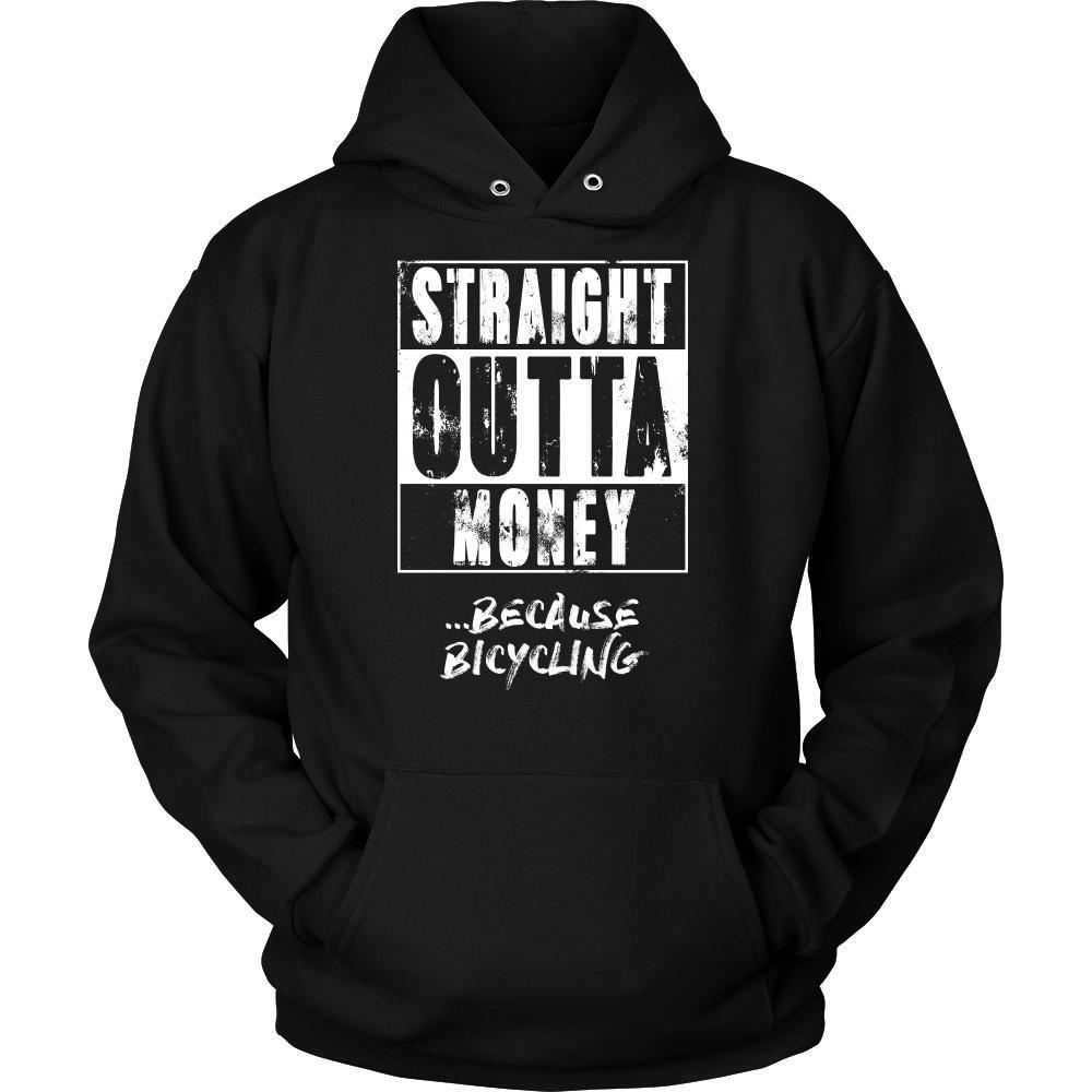 Bicycling Shirt - Straight outta money ...because Bicycling- Hobby Gift-T-shirt-Teelime | shirts-hoodies-mugs