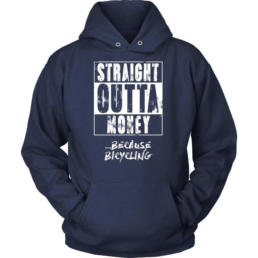 Bicycling Shirt - Straight outta money ...because Bicycling- Hobby Gift-T-shirt-Teelime | shirts-hoodies-mugs